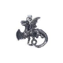 Fashion Retro Flying Dragon Stainless Steel Jewelry Titanium Steel Pendant Silver Jewelry Necklace